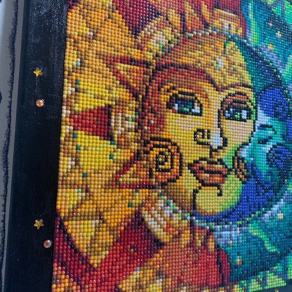 Moon & Sun on 14 x 14" Canvas - Picture 3 of 9